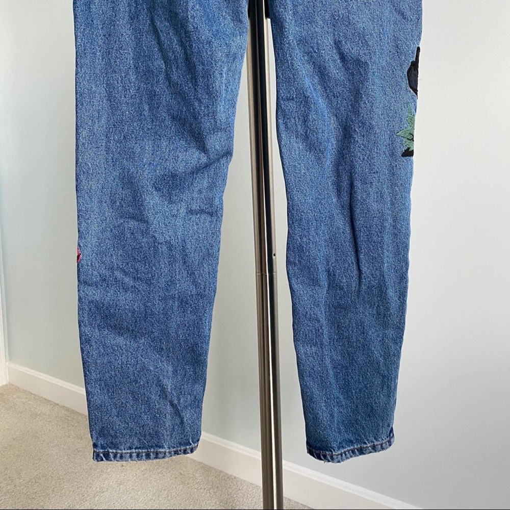 Topshop Moto Boyfriend Embroidered Jeans - Picture 7 of 7